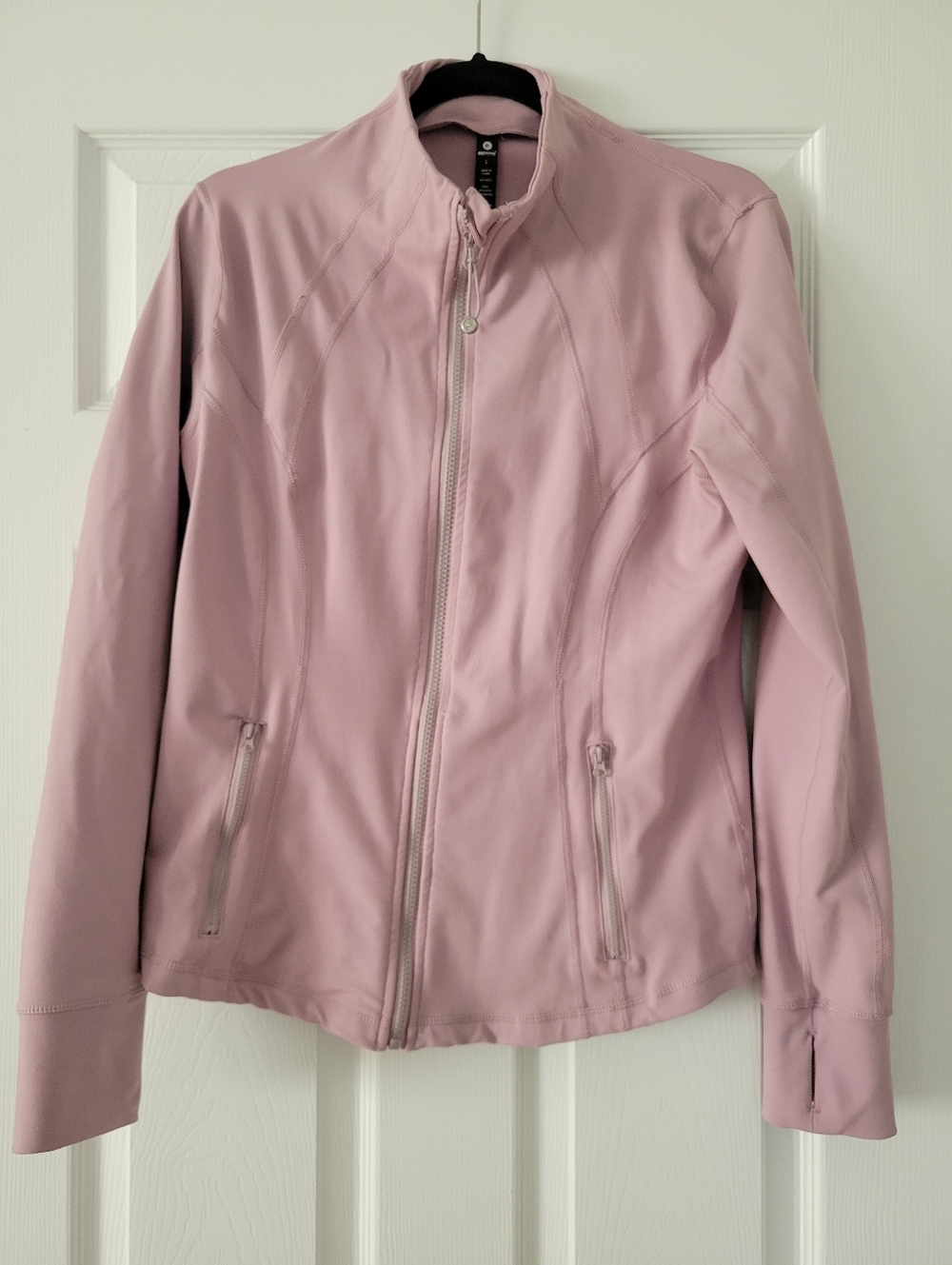 90 Degree By Reflex Pale Pink/Purple Zip-Up Jacket